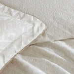 Davinci Athena Gold Woven Jacquard Chenille Quilt Cover Set Queen V442-LED-QUILTCS-ATHENA-GOLD-QS