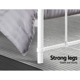Artiss Bed Frame Metal Bed Frame LEO - Double MBED-C-LEO-D-WH
