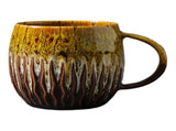 Stoneware Coffee Mug, Large Ceramic Mug 20 oz with Reactive Glaze Finish, Microwave and Dishwasher V1366-AZ2-W-23463