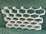 White Plastic Drawer Organizer with Grid Dividers for Socks, Underwear Storage in Closet, Dresser V1369-AZ3-W-18416