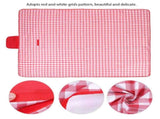 Picnic Mat Pad Waterproof Moisture Proof Picnic Blanket for Outdoor Camping Red White V1294-YM0901-3117200066612