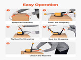 Banding Strapping Kit, Heavy Duty A3 Steel Banding Sealer Tool with Adjustable Width, Manual Metal V952-GDSDKZGJ1JTBB8XI3001V0