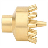 Brass Three-Layer Fountain Nozzle for Pond and Garden, 1-Inch Female Thread Sprinkler Head V1369-AZ3-W-11324