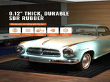 Diamond-Plate Rubber Flooring 3 mm x 4 ft x 15 ft Garage Floor Mat, SBR Rubber Garage Flooring V952-XJCKDDXJ415FRUWLBV0