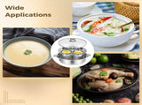 Stainless Steel Egg Poacher Pan, Steamer Pot with 4 Poached Egg Cups, Egg Cooker for Stove and V1369-AZ3-W-08606