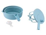 Household Vegetable Drainer Manual Salad Dehydrator Vegetable Washing Basket for KitchenBlue V1294-YM0901-3118210232313