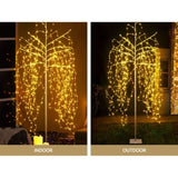 2.1M Christmas Tree 600 LED Solar Jingle Jollys XM-TR-SPARK-SOLAR-210-WW