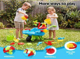 Keezi Kids Sandpit Beach Toys Set Wheelbarrow Shovels Animal Molds Sand Play PLAY-SAND-CAR