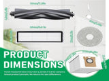 24Pcs Replacement Parts for Dreame L10s Ultra/L10 Ultra Vacuum Cleaner Accessories Kit, 2 Main Brh, V1258-DP02-F-485