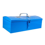 Blue Iron Tool Box for Car Durable Metal Storage Organizer Portable V1370-AZ4-16887