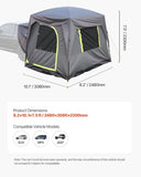 VEVOR SUV Camping Tent Outdoor SUV Tent with Rainfly Waterproof for 5-8 Person， 8.2 x 10.1 x 7.5 ft V952-CZZPCHK108FTS8UF8V0