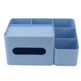 Tissue Box Organizer with Lid Plastic Exquisite Smooth Surface Tissue Desk Organizer for Home Office V1294-YM0706-3117230170011