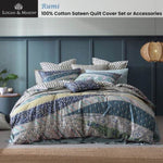 Logan and Mason 250TC Rumi Multi Cotton Sateen Quilt Cover Set Super King V442-LED-QUILTCS-RUMI-MULTI-SK