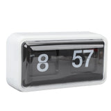 Retro Flip Clock Multifunctional Stylish Innovative Mechanical Flip Desk Clock with Clear Cover for V1294-YM0901-3115240045311