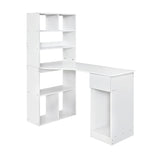 Artiss Computer Desk Bookshelf Drawer Cabinet White 120CM FURNI-O-DESK01-WH-AB