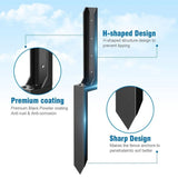 Heavy Duty Steel Fence Post Repair Stake for Leaning Wood Fence, H Shaped Support with Reinforced V1366-AZ2-W-15000
