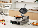 Commercial Waffle Maker, 1230W Round Waffle Baker Machine, Non-Stick Stainless Steel Belgian Waffle V952-SYBLSHFBJDPFYJ29AV3