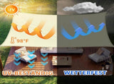 Sun Shade Sail Rectangular Sunshade, Water Repellent, Sunshade For Patio, Garden, Balcony, Polyester V1188-MS-227-2184