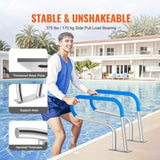 Pool Handrail, 32 x 23 inch Pool Railing, Stainless Steel with Base Plate for Indoor/Outdoor V952-BXGYCFSDDB32ODJT3V0