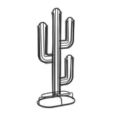 Cactus Shaped Pod Holder Home Black Iron Capsule Storage Stand Organizer Holds 48 V1294-YM0710-3118230036011
