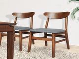 Levede 2xDining Chairs Kitchen Chair Brown 2Pack CH1067-2-WA