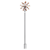 Gardeon Garden Windmill Metal Wind Spinner Solar Light Outdoor 190cmr Bronze GWM-190CM-FWSL-BZ