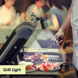 Grill Light With 360 Degree Rotation, Heat Resistant LED Clip On BBQ Light for Grilling, Camping and V1189-LC-HW-00390