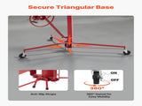 3353mm Drywall Lift, Heavy-Duty 68 kg Sheetrock Hoist with Adjustable Telescoping Arm, Lockable V952-SPSJJHS95FT18ZSYP001V0