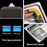 Cefito Kitchen Sink 61X43CM Stainless Steel Basin Single Bowl Silver Drain Basket SINK-R10-6143T-SI