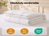 Giselle Bedding Super King Quilt, 200GSM Summer Duck Down Feather Doona Insert QUILT-DFD-200-SK