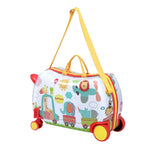 Wanderlite 17" Kids Ride On Luggage Children Suitcase Trolley Travel Zoo LUG-ABS-KIDS-ZOO