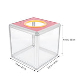 Clear Box with Lock for Fundraising and Votes Collection, Simple Design 1Pc V1366-AZ2-W-18678