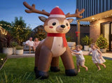 Jingle Jollys Christmas Inflatable Reindeer 2.5M Illuminated Decorations XMAS-INF-REIN-8FT