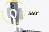 Selfie Stick Tripod 360-degree Rotatable Tripod for iPhone Android - White V1263-JX-6304-2