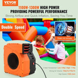 Inflatable Blower, 1100W, 1.5 & 1.7 HP Bounce House Blower, Pump Commercial Air Blower for V952-SYQM1100W74M2G16HV3