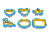 Sandwich Cutter Prevent Slip Rust Proof Cartoon Bread Press Mold for Pancake Rice Cheese Fruits 6pcs V1294-YM0626-3118220341011