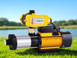 Giantz Garden Water Pump High Pressure 2500W Max 6-Stage Tank Irrigation Transfer Booster Yellow PUMP-ST6-SS-OG-YEL
