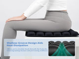 Dark Grey Portable 3D Aircell Travel Inflatable Seat Cushion with Built-in Pump 36 Airbags V888-ELOSUNG52083