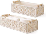 2 Pieces Storage Baskets, Boho Decorative Basket, for Organizing Woven Decorations, for the Kitchen V1189-LC-HW-00095