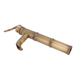 All Copper Antique Faucet 3 Sections Bamboo Joint Single Hole Basin Tap Bevel Mouth Toilet Cold Hot V1294-YM0626-3112220094011