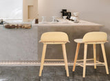Wooden Bar Stool Dining Chair Ash Wood ELISE 65cm V274-FT-BSWO-LY038-WD