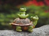 Frog Garden Statues Decor Outdoor, Resin Couple Frogs Garden Animal Statue Waterproof, Figurines for V1192-AZ-W-11614