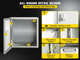 NEMA Steel Enclosure ,12 x 8 x 6'' NEMA 4X Steel Electrical Box, IP66 Waterproof & Dustproof, V952-DQXJSTCFS30X20X15V0