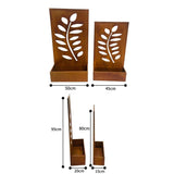 Set 2 Nested Floor/Wall 'Leaves' Planters 95cm, 80cm V637-48109PLN