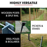 BAUMR-AG HP360e 2200W Electric Post Driver, with 2 Piling Socket Sleeves V219-PTDELEBM360A