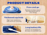 2026 Upgrade Electric Garlic Chopper, Mini Portable B Charging Food Processor & Vegetable Chopper, V1258-DP02-F-414