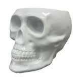 Urban Attitude Skull Statue - Matte White V398-UA-UT260603WHT