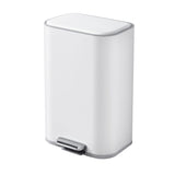 Cefito 30L Pedal Rubbish Bin Kitchen Trash Garbage Waste Can Soft Close White RB-30L-1C-WH