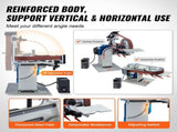 Belt Grinder Sander 72 x 2-Inch Belt Polisher with VFD 3 Grinding Moulds V952-SDMC1500W728DDD10V3