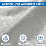 Black Heavy Duty Waterproof Tarp Covers with Storage Bag, Fits V-Hull, Fish&Ski, Pro-Style, Fishing, V888-ELOSUNG36749